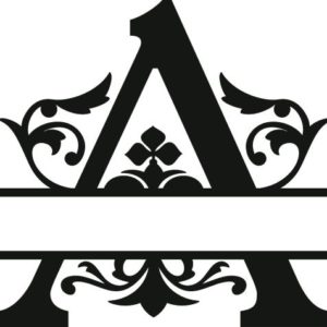 A-Z Leaf Split Letter