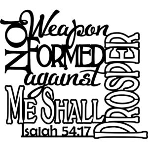 No Weapon Formed Against Me Shall Prosper