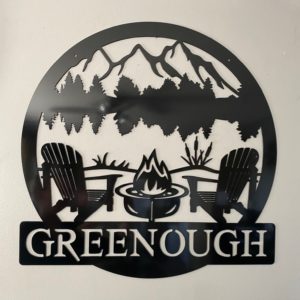 Personalized Lake Scene Monogram