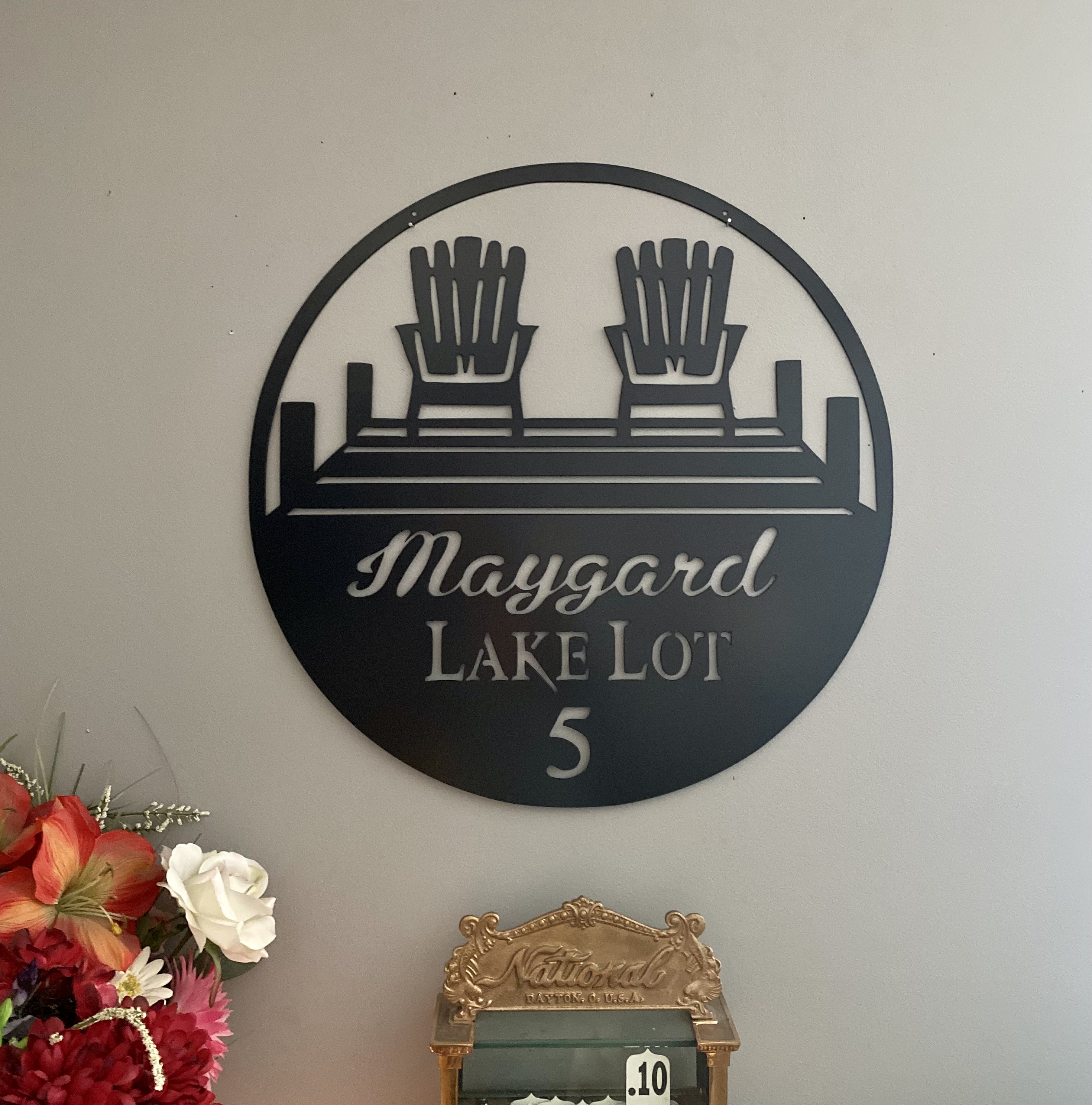 lake lot sign