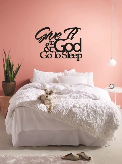 Give It To God And Go To Sleep, decorative pillows for bed, throw