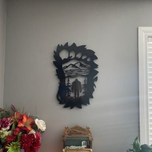 sasquatch metal art