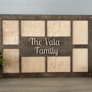 Personalized Picture Frame, Family Photo Collage