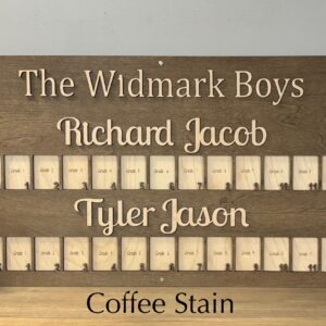 2 Child, 3 Child or 4 Child School Years Picture Frame, K-12 Picture Frame